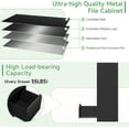 thumbnail image 6 of 4-Drawer File Cabinet with Lock,Metal Vertical Filing Cabinets for Home Office,Under Desk File Cabinets for Letter/Legal/A4 Size Files,Easy Assemble,Black, 6 of 8
