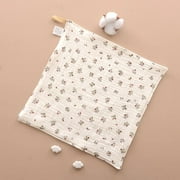 Soft Baby Burp Cloth Cotton Muslin Squares Newborn Baby Bath Face Towel New Born Baby Care Stuff Feeding Bibs heart flowers