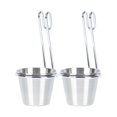 thumbnail image 3 of Miangastore Tasses à Condiments Réutilisables en Acier Inoxydable 2 Pcs 4.32x1.97x1.97 Po, 3 of 8