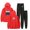red, variant on Jey Uso Yeet Merch Logo Hoodie Casual Set Pocket Drawstring Hoodie Men's and Women's Sportswear Strap Sweatpants