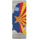 thumbnail image 2 of Alfombrilla de Ratón ABPHQTO Bandera del Estado de Arizona con Mapa de América 30x80 cm, 2 of 3