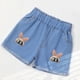 thumbnail image 1 of Pantalones cortos vaqueros para niñas, pantalones cortos de mezclilla de verano con cintura elástica fina, pantalones cortos de mezclilla de algodón para niñas, 1 of 5