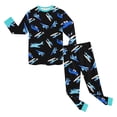 thumbnail image 6 of 1-10 Year Boys Girls' 2-Piece Pajamas Set Long Sleeve Sleepwear Pjs For Kids and Toddler Boys Girls Casual Homewear,8-9 Years, 6 of 6