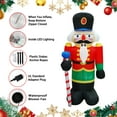 thumbnail image 3 of 6 Ft. Red Fabric Inflatable Nutcracker, 3 of 6