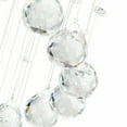 thumbnail image 6 of Fichiouy Luxury Crystal LED Chandelier Rain Drop Spiral Ceiling Light Modern Pendant Lamp, 6 of 7