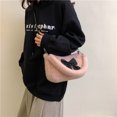 thumbnail image 3 of Bolso Mano Hombro para Mujer Cgtredaw Con Lazo Felpa Esponjoso rosa, 3 of 9
