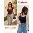 thumbnail image 5 of Vaslanda 2 Packs Camisole for Women Tummy Control Cami Shaper Seamless Compression Tank Top Shapewear for Women, 5 of 6