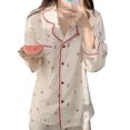 thumbnail image 1 of Ensemble Pyjama Femme Ensemble Pyjama Manches Longues Vêtements de Nuit Ample Homewear Dernier Design, 1 of 8