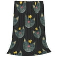 thumbnail image 2 of KLL Faces Of The Cat Pattern Fleece Throw Blanket,Fleece Throw Blankets for Couch & Bed All Season Use-80"x60", 2 of 7