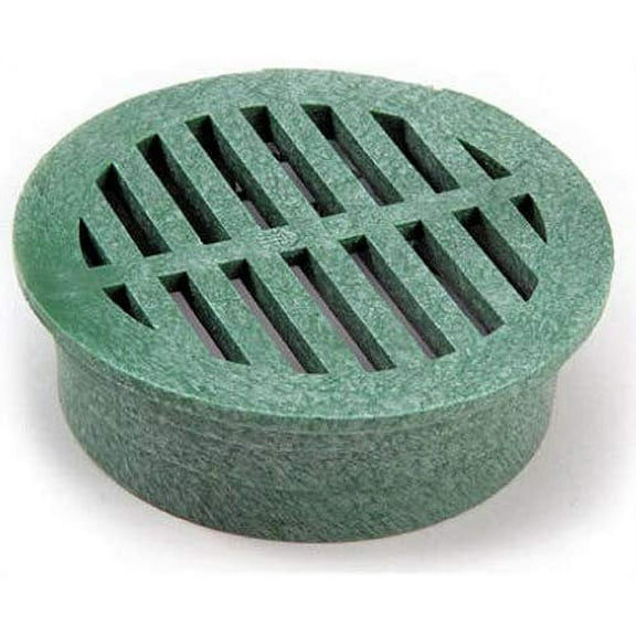 NDS 13 Plastic Round Grate, 4-Inch, Green