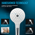 thumbnail image 2 of TOTO TBW02015U4#CP G Series Square Three Spray Modes 4 inch 1.75 GPM Handshower with ACTIVE WAVE, 2 of 5