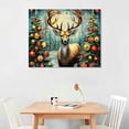 thumbnail image 2 of TIAOTIAOHOU Christmas Canvas Wall Art 2 Piece Elk Deer Poster Prints Animal New Year Picture Modern Artwork for Living Room Bedroom Home Office Decor Gallery Wrapped, 2 of 4
