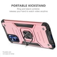 thumbnail image 5 of Motorola G Stylus 5G 2022 Case, Rosebono Hybrid Slim Colorful Armor Cover Case With Adjustable Integrated 360 Degree Rotating Ring Kickstand For Motorola G Stylus 2022 5G (Rose Gold), 5 of 6