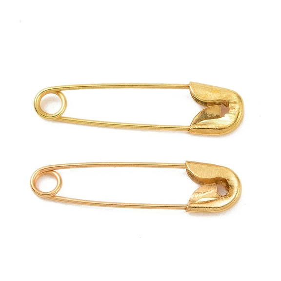 2bags Iron Safety Pins Golden 20x5x1.5mm 1000pcs/bag