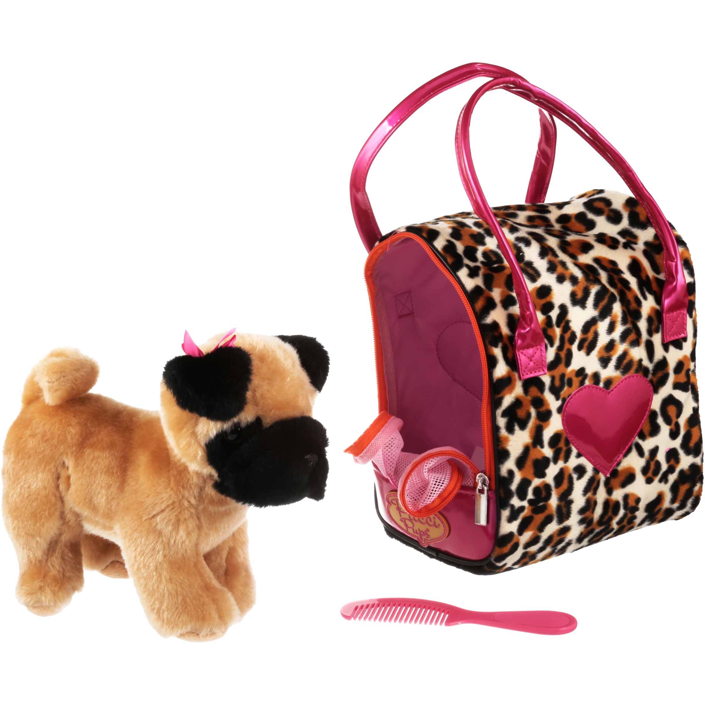 Pucci Pups Pug & Leopard Print Bag - image 3 of 4