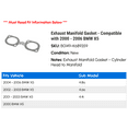 thumbnail image 2 of Exhaust Manifold Gasket - Compatible with 2000 - 2006 BMW X5 2001 2002 2003 2004 2005, 2 of 2
