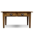 thumbnail image 4 of Leick Furniture 2 Drawer Storage Wood Coffee Table in Candleglow Oak Finish, 4 of 6