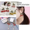 thumbnail image 5 of U8MO 20pc 3D Cherry Alloy Enamel Pendants Fruit Dangle Charms Hang Ornament 27x23.5mm, 5 of 6