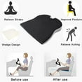thumbnail image 5 of Relieve Back Pain & Improve Posture with Memory Foam Car Wedge Seat Cushion, 5 of 9