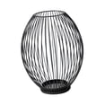 thumbnail image 2 of Soporte para velas, candelabro de jaula de Metal, candelabro de hierro, candelabro de pilar para fiesta, candelabro para sala de estar de boda, 18cmx23cm Negro, 2 of 9