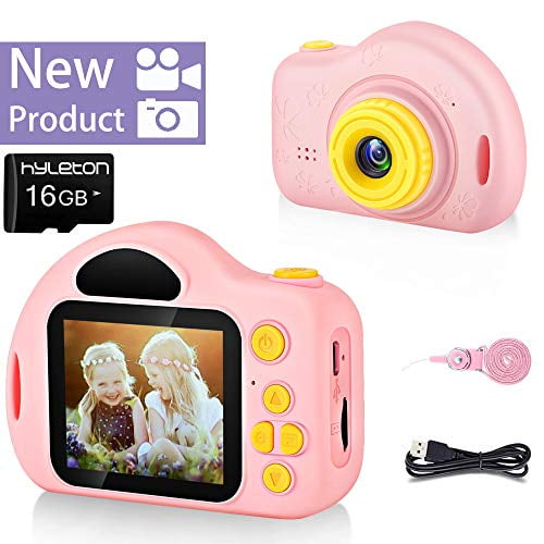 hyleton Kids Camera - 1080P Children Digital Video Cameras for Boys and  Girls - Birthday Toys Gifts for Ages 4 5 6 7 8 9 10 Year Old - Compact  Camera 