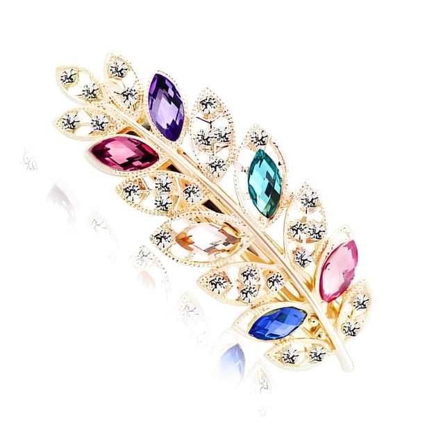 Qarigey Horquilla de cristal con diamantes de imitación para mujer, fiesta de vacaciones, fecha de viaje, decoración, pinzas para el cabello de moda, Accesorio para el cabello Vistoso Qarigey AP018036-06