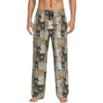 thumbnail image 2 of Kdxio Cartoon Bear Print Men's Sleep Pajama Pant Lounge Pants with Pockets, 2 of 8