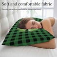 thumbnail image 5 of St. Patrick's Day Pillow Covers, Linen Long Throw Pillow Case, Spring Lucky Shamrock Green Buffalo Plaid Holiday Pillow Protector Decorative Cushion Cover for Living Room/Bedroom 24" x 36", 5 of 8