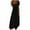 Black, variant on Up to 50% off! Titcea Midi Dresses for Women Short Sleeve V Neck Solid Color Ruffle Hem Sundress with Pockets Summer Casual Beach Dress