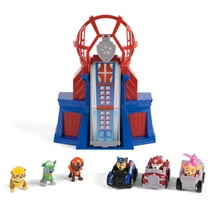 PAW Patrol, Pup Squad Mini Lookout Tower Playset, 3 Toy Cars & 3 Figures for Ages 3 