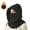 Black, variant on 3-in-1 Winter Hooded Neck Warmer, Face Mask & Beanie Hat for Men & Women - Adjustable Windproof Cold-Proof Multi-Functional Headwear, Unisex One Size Fits All, Machine Washable for Outdoor, Commuting