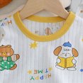 thumbnail image 4 of NOLDARES Fall Winter Toddler Baby Boy Clothes 2Pcs Graphic Print Crewneck Sweatshirt and Pants Sweatsuit Little Boy Clothing(Pink,3-4 Y), 4 of 4