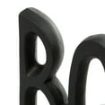 thumbnail image 4 of DecMode 5" Book Black Aluminum Bookends (Set of 2), 4 of 8
