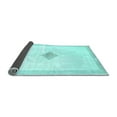 thumbnail image 2 of Ahgly Company Indoor Rectangle Solid Light Blue Modern Area Rugs, 2' x 5', 2 of 4