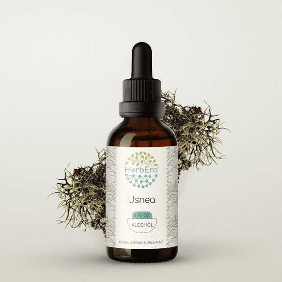 Usnea Alcohol Herbal Extract Tincture, Super-Concentrated Organic Usnea (Usnea spp.) Dried Lichen 2 oz