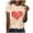 Beige, variant on Yuanlook Valentines Day Short Sleeve Shirts for Women Love Heart Print T-Shirt Happy Valentine Day Tee Tops S-2XL