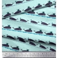 thumbnail image 3 of Soimoi Cotton Cambric Fabric Whale Ocean Fabric Prints by Yard 42 Inch Wide, 3 of 3
