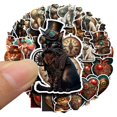 thumbnail image 2 of Pegatinas Steampunk Cat de vinilo impermeable, 50 unidades/lote de 5-10 cm, 2 of 4