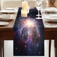 thumbnail image 3 of Table Runners 72 Inches Long Dress Scarves, Universe Explosion Farmhouse Kitchen/Dining Table Runner, Coffee Tablerunners, Modern Abstract Galaxy Universe 13x72 Inch, 3 of 9