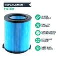 thumbnail image 3 of VF5000 Replacement Filter for Rigid 6-20 Gallon Wet Dry Vacuums 3-Layer Pleated Paper Vacuum Filter Blue+Black, 3 of 8