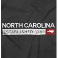 thumbnail image 2 of North Carolina Map Shape Established Men's Graphic T Shirt Tees Brisco Brands X, 2 of 6