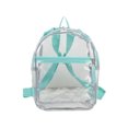 thumbnail image 2 of Eastsport Unisex Clear Mini Backpack, Turquoise, 2 of 6