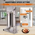 thumbnail image 3 of 7 Lb Stainless Steel Vertical Sausage Stuffer, 2-Speed, 3 of 7