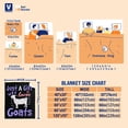 thumbnail image 3 of Goat Blanket Fleece Throws Gift for for Just Girl Who Loves Goats Lover Birthday,Super Soft Flannel Lightweight Blankets, for All Season Bed Sofa,50"x40" XS Twin for Kids, 3 of 6