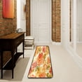 thumbnail image 6 of Long Floor Mat Hallway Carpet 72x24 Inch Area Carpet Non-slip Entrance Carpet Washable Door Mat Kitchen Bedroom Living Room Cartoon Orange Roses Seamless, 6 of 7