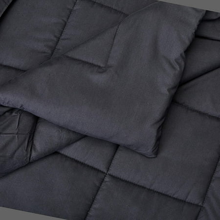 Elegant Comfort Ultra Plush Down Alternative Double-Filled Comforter %100 HypoAllergenic, Full/Queen , Black