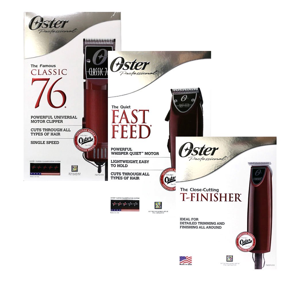 Oster Classic 76 + Fast Feed Clipper + TFinisher Trimmer Set Walmart
