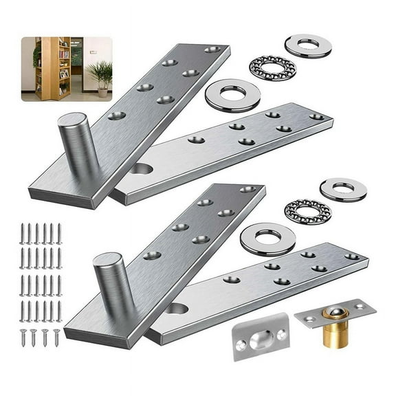Door Pivot Hinge,  Pivot Hinge System with Goal Kick Hardware, for Heavy Duty Wood Doors Up to 200 Lbs Heavy