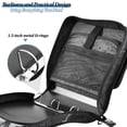 thumbnail image 3 of 3 Ring Zipper Binder with Shoulder Strap Waterproof Trapper Keeper 2 Inch D-Ring 500 Sheets Capacity White Black Marble Texture, 3 of 8