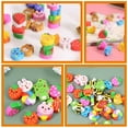 thumbnail image 2 of Portable Cartoon Mini Erasers for Kids in Assorted Colors Made of Rubber Small Size Lightweight, 2 of 8